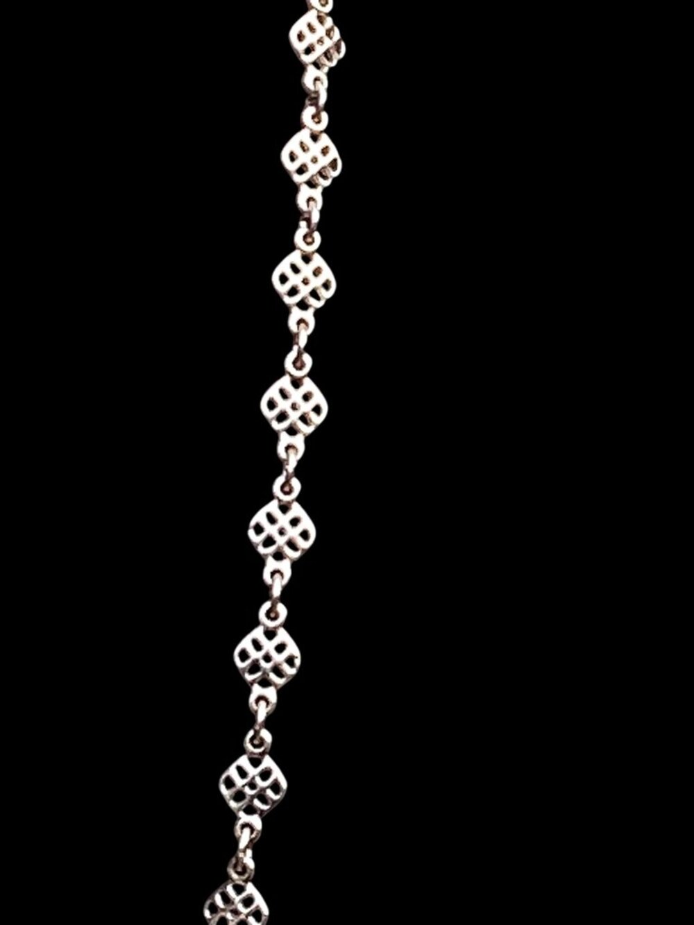 Stella and Dot Long Silver Tone Chain Link Necklace Layering 32" - Picture 4 of 7